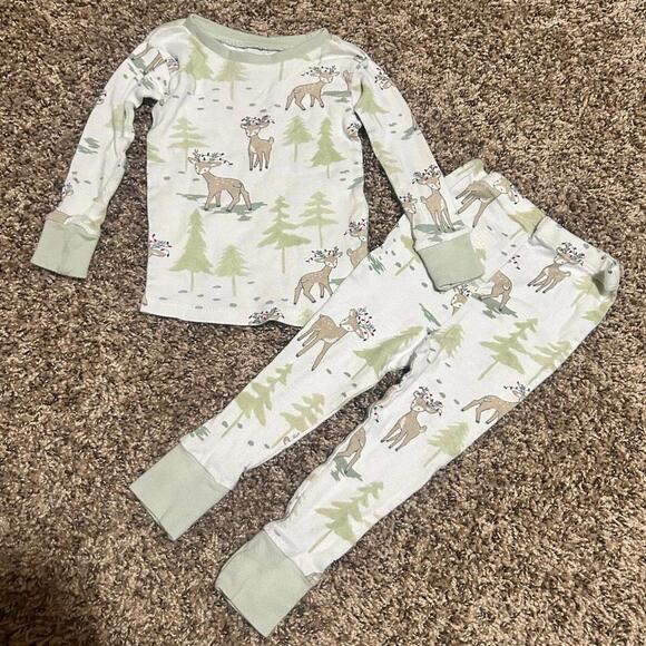 Honest Baby Clothing Unisex Christmas Two Piece Pajama Set 12 Months - Picture 1 of 3